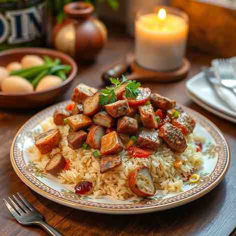 Makloubeh - Upside-Down Rice Dish Recipe